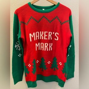 Maker’s Mark Christmas Sweater- Like New